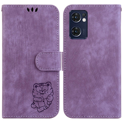 Little Tiger Embossed Leather Phone Case, For OPPO A57 4G / 5G / A57S 4G Global, For OPPO Reno9 Pro, For OPPO Reno9 Pro+, For OPPO A17 / A17K, For OPPO Reno8 Pro 5G Global, For OPPO Reno8 5G, For OPPO A96 5G / Reno7 Z 5G                                ...