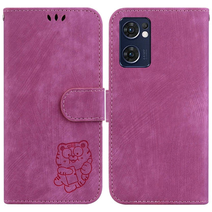 Little Tiger Embossed Leather Phone Case, For OPPO A57 4G / 5G / A57S 4G Global, For OPPO Reno9 Pro, For OPPO Reno9 Pro+, For OPPO A17 / A17K, For OPPO Reno8 Pro 5G Global, For OPPO Reno8 5G, For OPPO A96 5G / Reno7 Z 5G                                ...