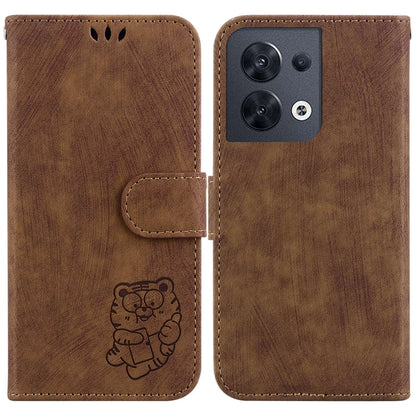 Little Tiger Embossed Leather Phone Case, For OPPO A57 4G / 5G / A57S 4G Global, For OPPO Reno9 Pro, For OPPO Reno9 Pro+, For OPPO A17 / A17K, For OPPO Reno8 Pro 5G Global, For OPPO Reno8 5G, For OPPO A96 5G / Reno7 Z 5G                                ...