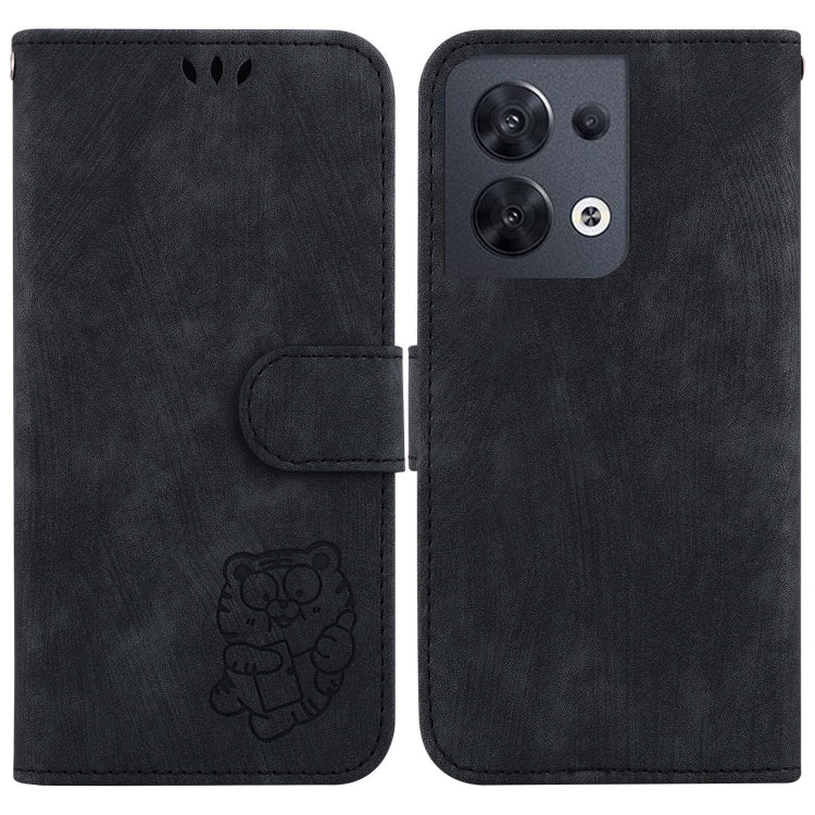 Little Tiger Embossed Leather Phone Case, For OPPO A57 4G / 5G / A57S 4G Global, For OPPO Reno9 Pro, For OPPO Reno9 Pro+, For OPPO A17 / A17K, For OPPO Reno8 Pro 5G Global, For OPPO Reno8 5G, For OPPO A96 5G / Reno7 Z 5G                                ...