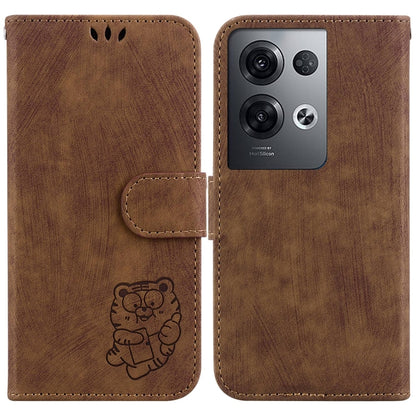 Little Tiger Embossed Leather Phone Case, For OPPO A57 4G / 5G / A57S 4G Global, For OPPO Reno9 Pro, For OPPO Reno9 Pro+, For OPPO A17 / A17K, For OPPO Reno8 Pro 5G Global, For OPPO Reno8 5G, For OPPO A96 5G / Reno7 Z 5G                                ...