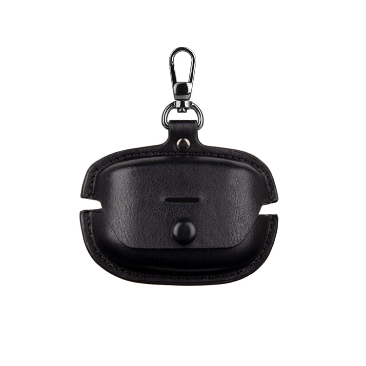 Leather TWS Earphone Protective Case with Hook, For Sony WF-1000XM6, For Sony WF-1000XM4