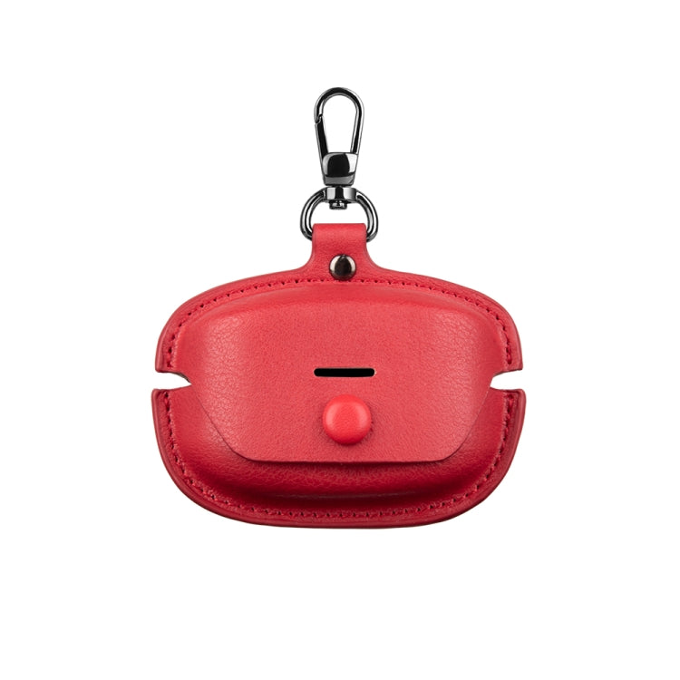 Leather TWS Earphone Protective Case with Hook, For Sony WF-1000XM6, For Sony WF-1000XM4