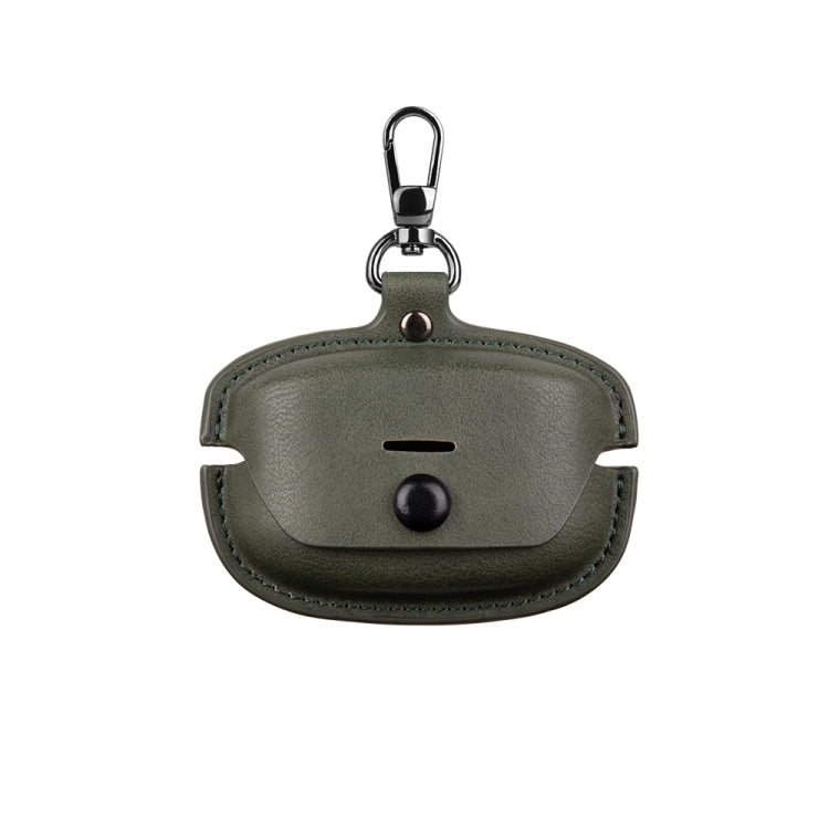 Leather TWS Earphone Protective Case with Hook, For Sony WF-1000XM6, For Sony WF-1000XM4