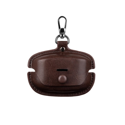Leather TWS Earphone Protective Case with Hook, For Sony WF-1000XM6, For Sony WF-1000XM4