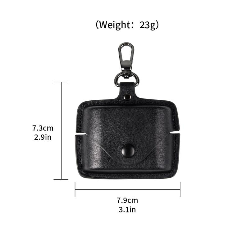 Leather TWS Earphone Protective Case with Hook, For Sony WF-1000XM6, For Sony WF-1000XM4