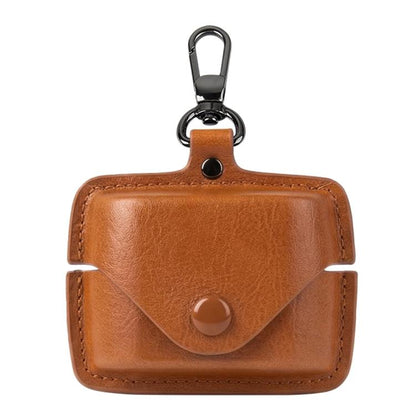 Leather TWS Earphone Protective Case with Hook, For Sony WF-1000XM6, For Sony WF-1000XM4