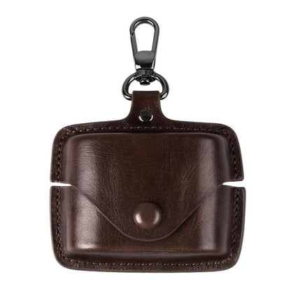 Leather TWS Earphone Protective Case with Hook, For Sony WF-1000XM6, For Sony WF-1000XM4