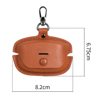 Leather TWS Earphone Protective Case with Hook, For Sony WF-1000XM6, For Sony WF-1000XM4