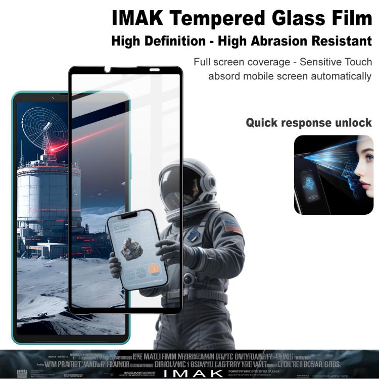 imak 9H Surface Hardness Full Screen Tempered Glass Film Pro+ Series, For Sony Xperia 10 VII/10 VIII, For Sony Xperia 1 VII, For Sony Xperia 10 VI, For Sony Xperia 1 VI, For Sony Xperia 5 V
