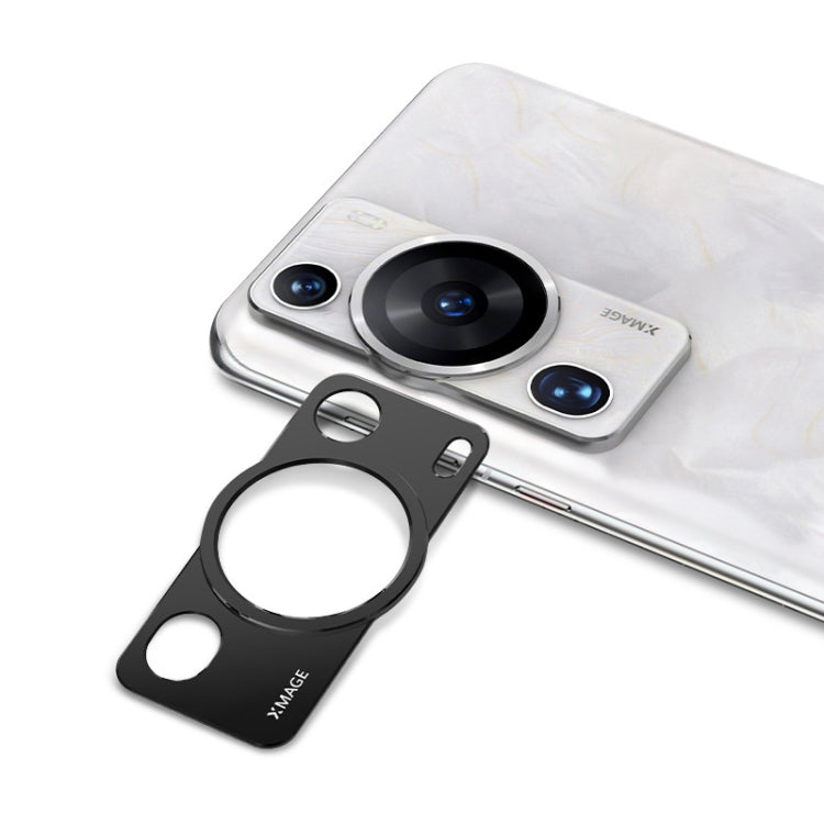 IMAK metal camera lens protector cover, black circular bezel for rear camera modules