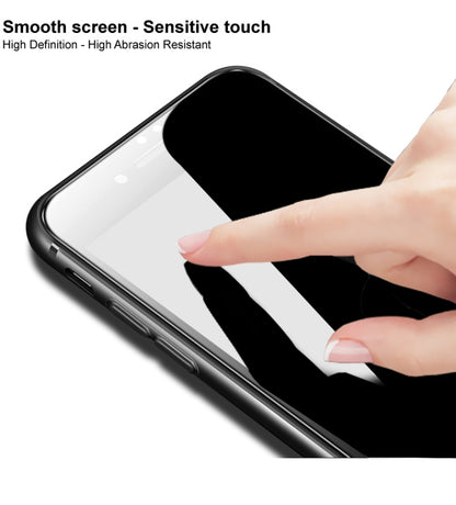 Clear hydrogel screen protector with smooth, sensitive-touch feel on phone display