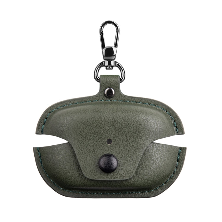 Leather TWS Earphone Protective Case with Hook, For Sony WF-1000XM5