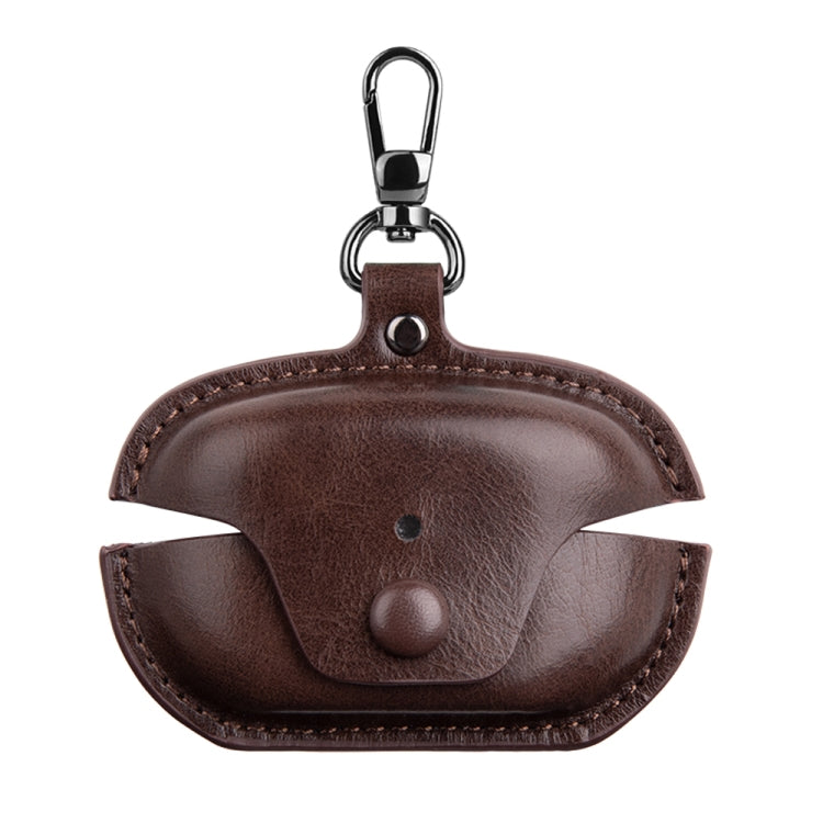 Leather TWS Earphone Protective Case with Hook, For Sony WF-1000XM5
