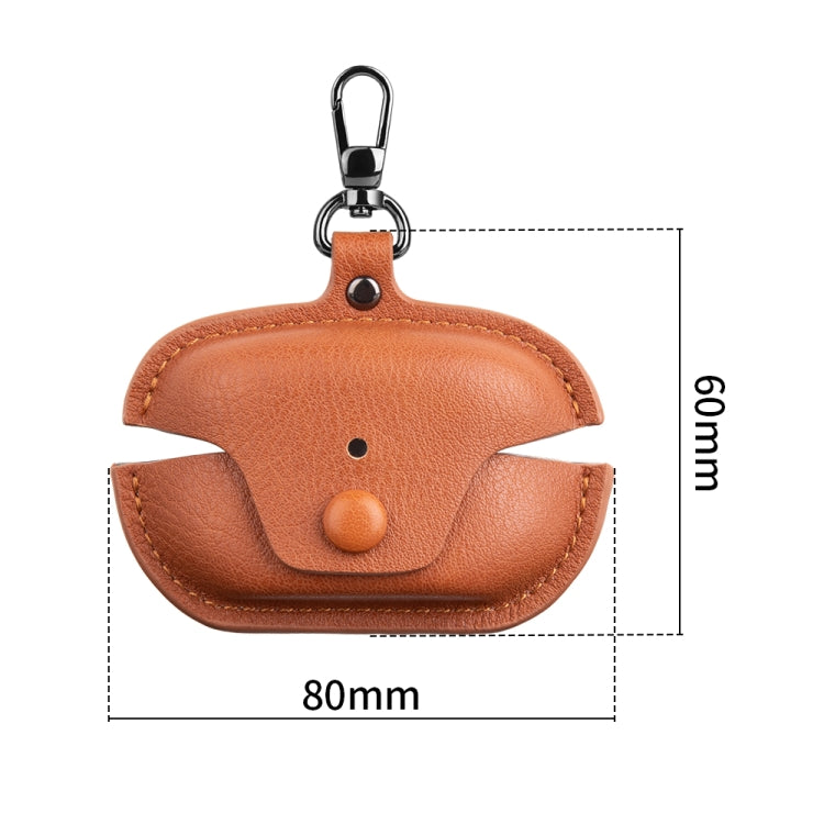 Leather TWS Earphone Protective Case with Hook, For Sony WF-1000XM5
