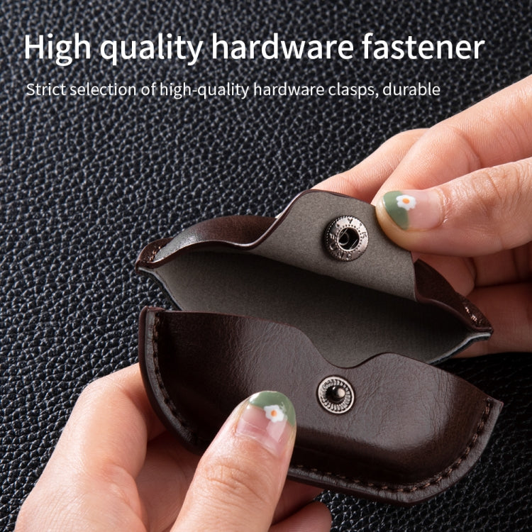 Leather TWS Earphone Protective Case with Hook, For Sony WF-1000XM5