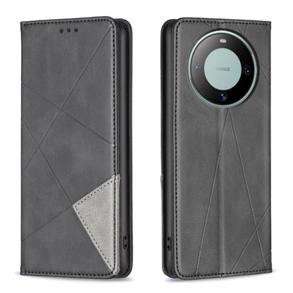 Rhombus Texture Magnetic Leather Phone Case, For Huawei Mate 60 Pro/Mate 60 Pro+, For Huawei Mate 60