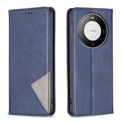 Rhombus Texture Magnetic Leather Phone Case, For Huawei Mate 60 Pro/Mate 60 Pro+, For Huawei Mate 60