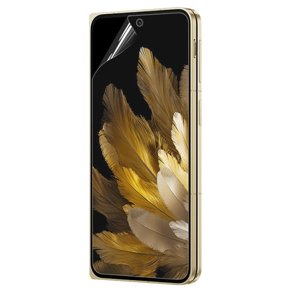 Hydrogel full-front screen protector film fitted on phone display