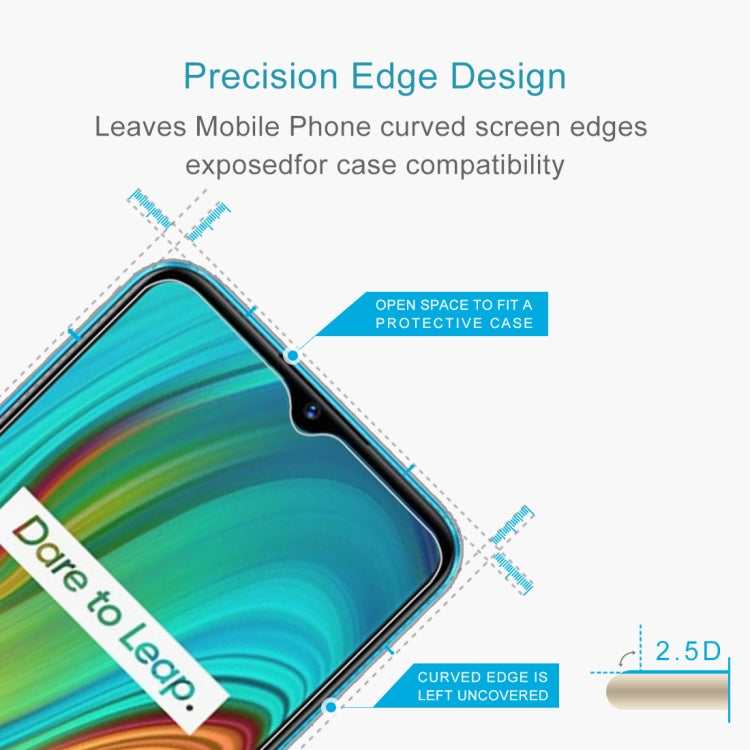 Tempered glass screen protector with precise edge cut for case compatibility