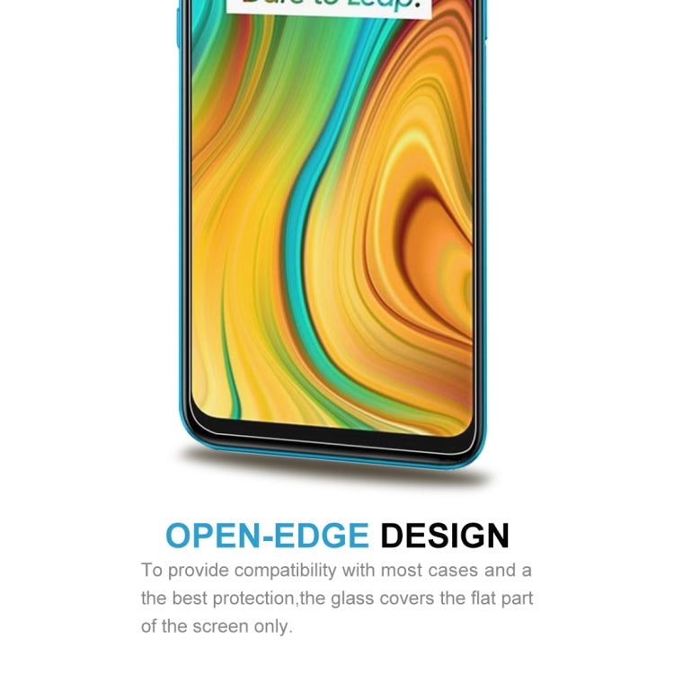 Tempered glass screen protector with open-edge design for screen-only coverage