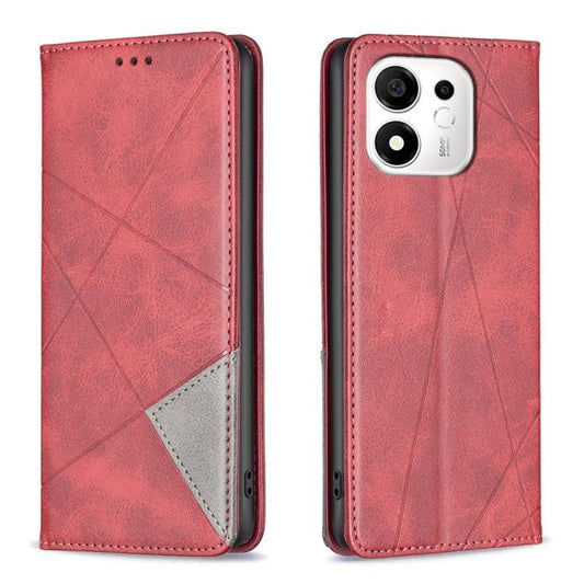Rhombus Texture Magnetic Leather Phone Case, For Honor 600 Smart 5G/X7e Plus 5G, For Honor X7e 4G / X6e, For Honor 600 Global, For Honor 600 Lite Global, For Honor X6d 5G, For Honor X8d 4G, For Honor X5c 4G / X5c Plus, For Honor X9d 5G / X70 5G        ...