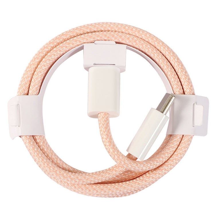 1m USB-C / Type-C to Type-C Macaron Braided Charging Cable