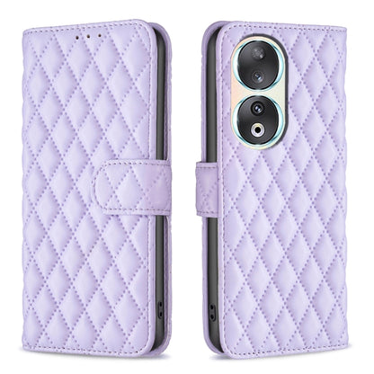 Diamond Lattice Wallet Flip Leather Phone Case, For Honor 90 5G, For Honor X7a
