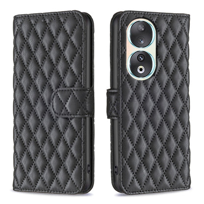 Diamond Lattice Wallet Flip Leather Phone Case, For Honor 90 5G, For Honor X7a