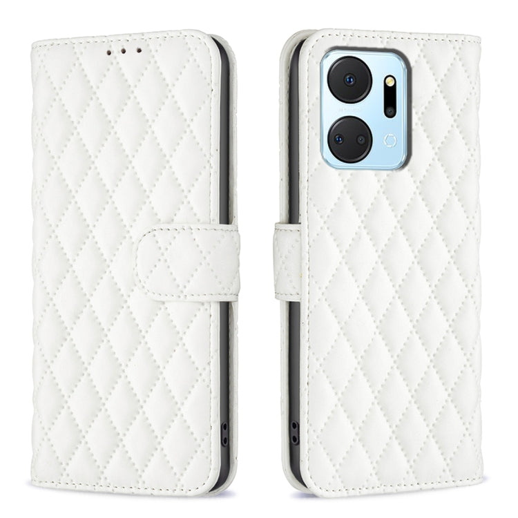Diamond Lattice Wallet Flip Leather Phone Case, For Honor 90 5G, For Honor X7a