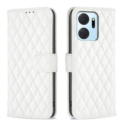 Diamond Lattice Wallet Flip Leather Phone Case, For Honor 90 5G, For Honor X7a