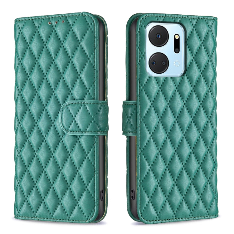 Diamond Lattice Wallet Flip Leather Phone Case, For Honor 90 5G, For Honor X7a