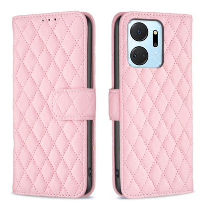 Diamond Lattice Wallet Flip Leather Phone Case, For Honor 90 5G, For Honor X7a