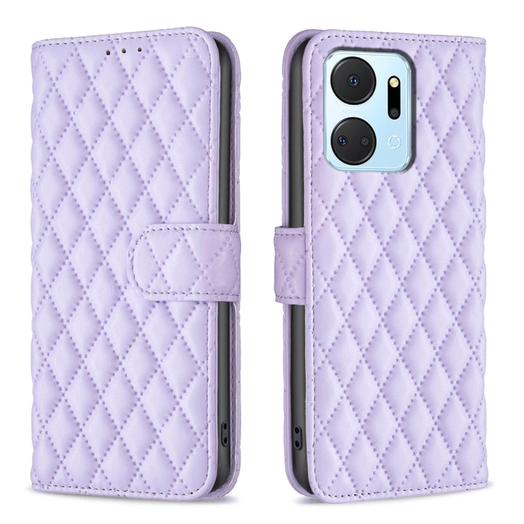Diamond Lattice Wallet Flip Leather Phone Case, For Honor 90 5G, For Honor X7a