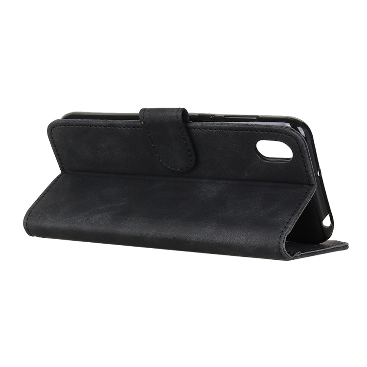 KHAZNEH PU leather wallet flip cover with side cutout and folding stand