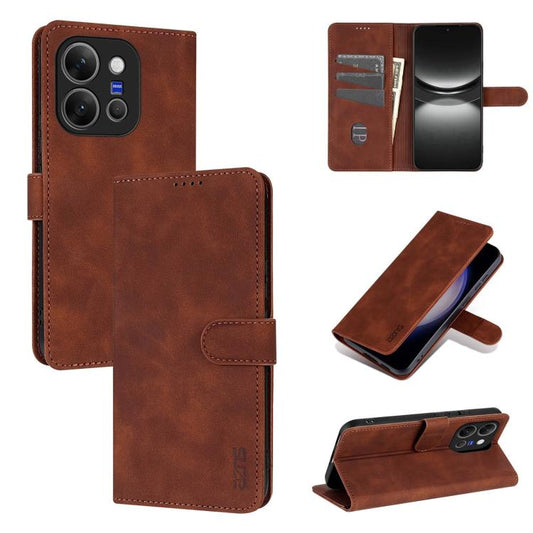 AZNS Skin Feel Calf Texture Flip Leather Phone Case, For vivo X300 E 5G, For vivo Y400 Pro 5G, For vivo S30 Pro mini, For vivo S30, For vivo Y300i 5G / Y39 5G Global, For vivo S20, For vivo S20 Pro, For vivo Y300 Pro, For vivo Y37 / Y36t / Y03 / Y18   ...