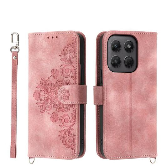 Skin Feel Flowers Embossed Wallet Leather Phone Case, For Motorola Moto G47 / G37 / G37 Power 5G, For Motorola Edge 70 Pro 5G, For Motorola Edge 70 Fusion 5G, For Motorola Moto G56 5G / G66j 5G / G66y 5G, For Motorola Moto G86 5G, For Motorola Edge 60 ...