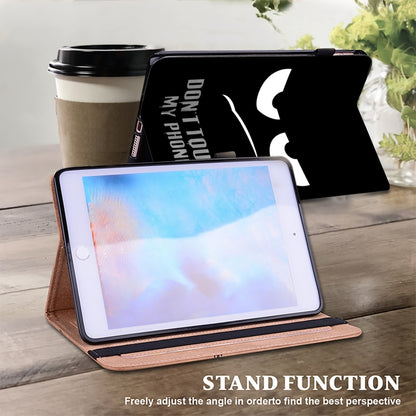 Brown folio tablet case with stand function and front cover