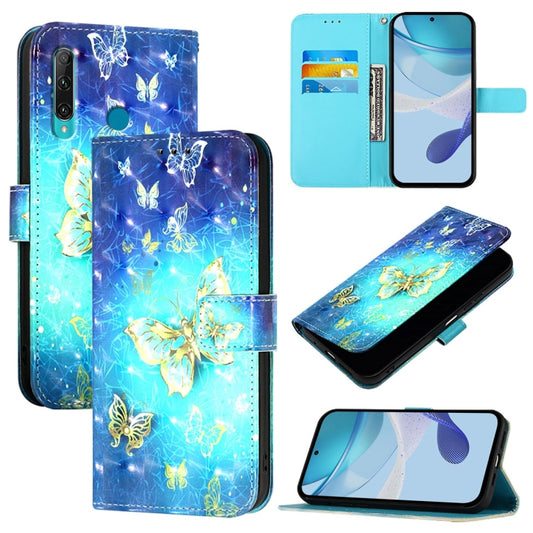 3D Painting Horizontal Flip Leather Phone Case, For Huawei Enjoy 9s / P Smart 2019