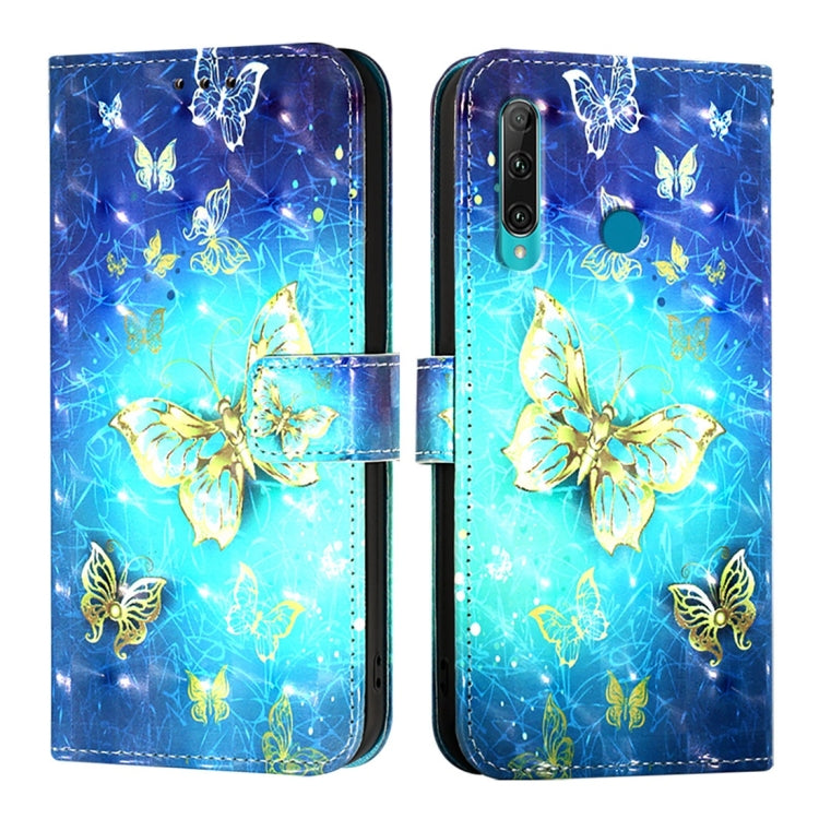 3D Painting Horizontal Flip Leather Phone Case, For Huawei Enjoy 9s / P Smart 2019