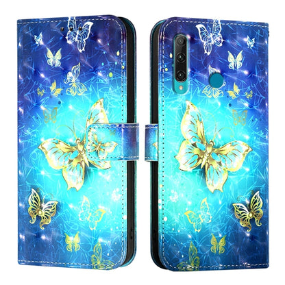 3D Painting Horizontal Flip Leather Phone Case, For Huawei Enjoy 9s / P Smart 2019