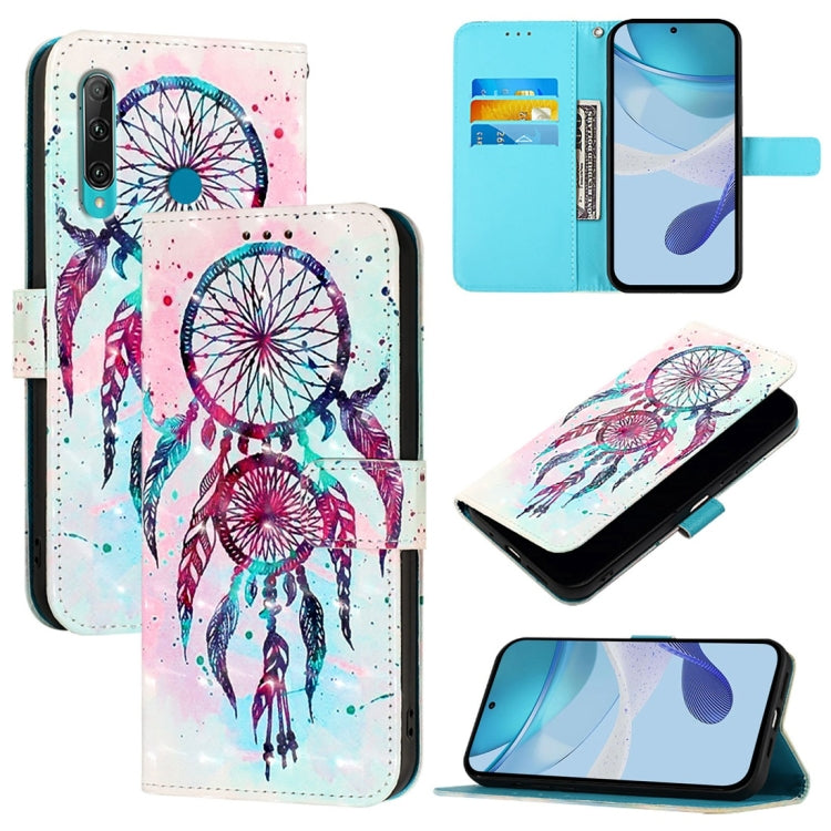 3D Painting Horizontal Flip Leather Phone Case, For Huawei Enjoy 9s / P Smart 2019