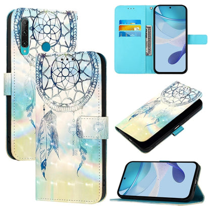 3D Painting Horizontal Flip Leather Phone Case, For Huawei Enjoy 9s / P Smart 2019