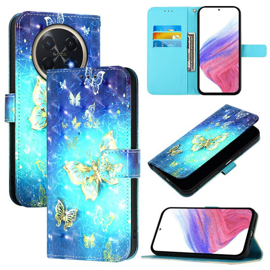 3D Painting Horizontal Flip Leather Phone Case, For Huawei Pura 90 Pro Max, For Huawei Pura 90 Pro, For Huawei Mate 70 Air, For Huawei nova 13 Pro, For Huawei nova 13 / nova 12, For Huawei nova 12i Global, For Huawei nova 12s Global                    ...