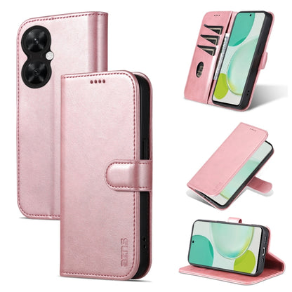 Rose gold flip leather phone case with card holder and dual camera cutouts