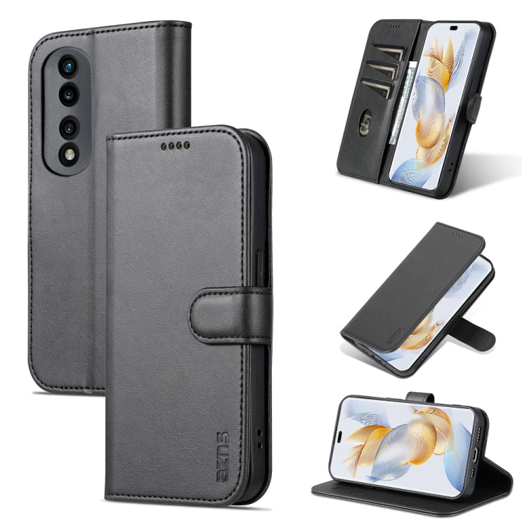 AZNS Skin Feel Calf Texture Flip Leather Phone Case, For Honor 90 Pro, For Honor 90
