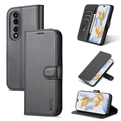AZNS Skin Feel Calf Texture Flip Leather Phone Case, For Honor 90 Pro, For Honor 90