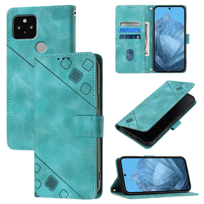 Skin-feel Embossed Leather Phone Case, For Google Pixel 6, For Google Pixel 5a, For Google Pixel 5 XL / Pixel 4a 5G, For Google Pixel 5