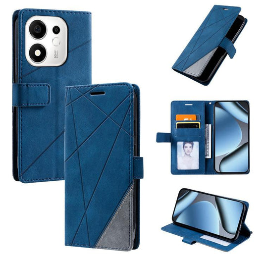 Skin Feel Splicing Leather Phone Case, For Honor 600 Smart 5G, For Honor 600 Lite / 500 Smart Global, For Honor 600 / 600 Pro Global, For Honor X5c / X5c Plus 4G / Play 10A 4G, For Honor X9d / Magic8 Lite, For Honor Magic8 Pro