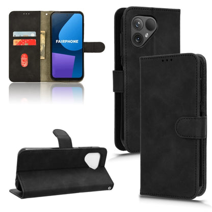 Black magnetic flip leather phone case with camera cutout and front card pocket
